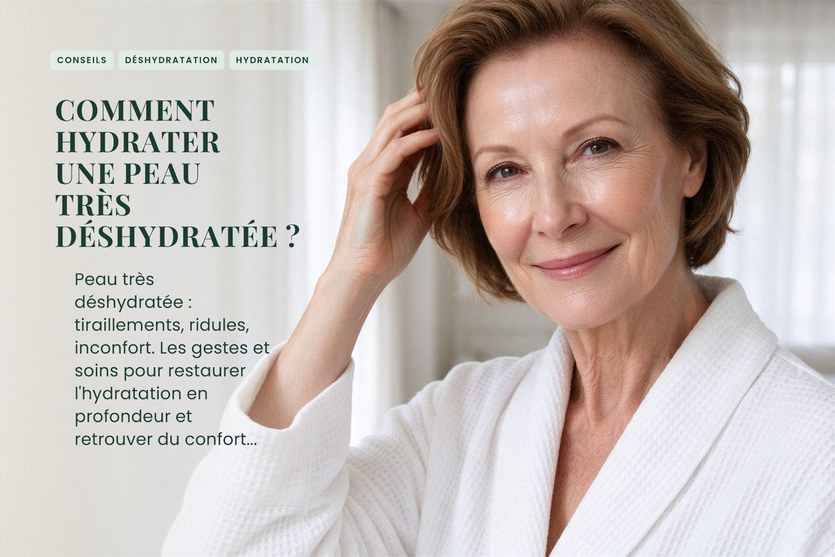 Comment hydrater une peau très déshydratée ?