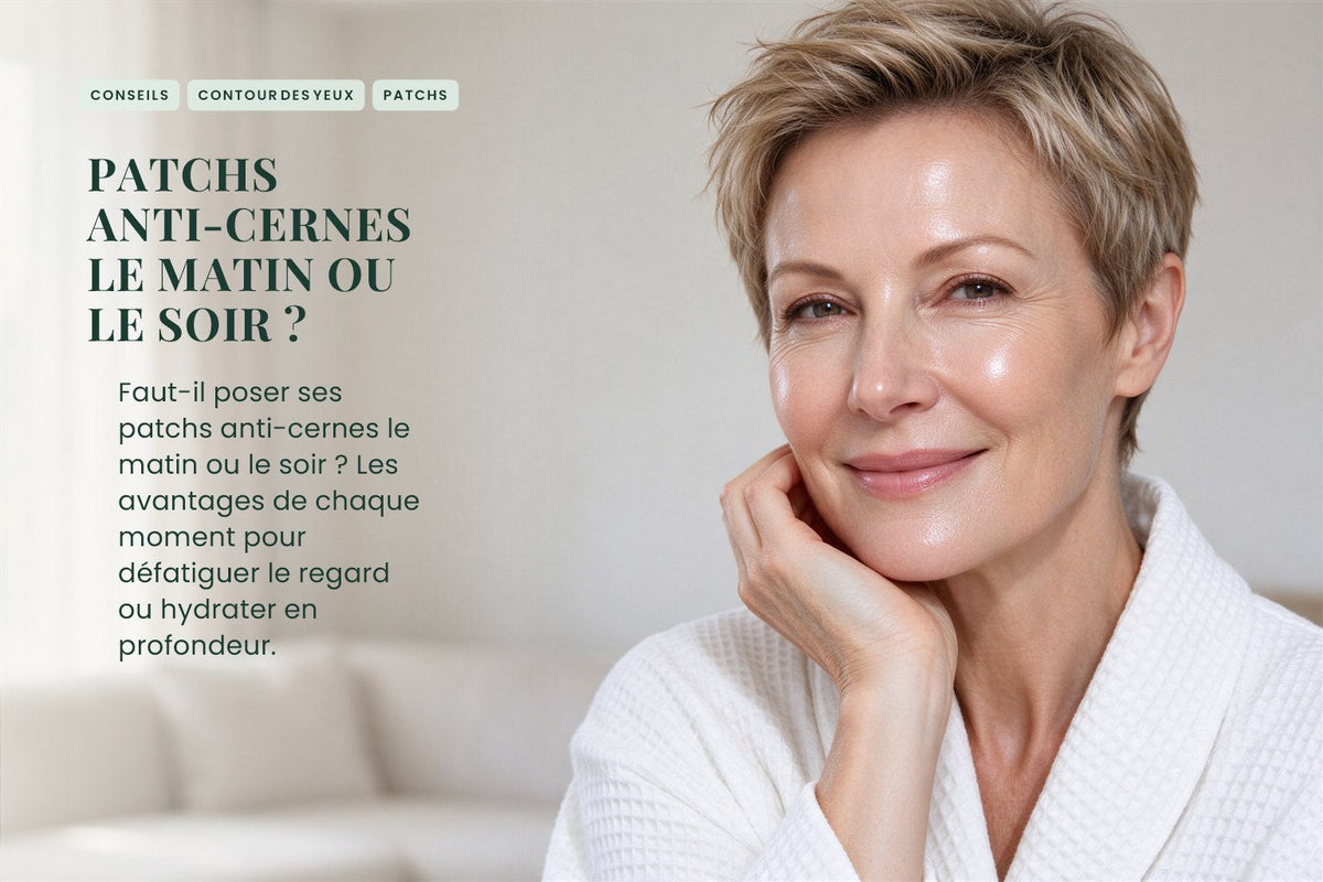 Patchs anti-cernes le matin ou le soir ?